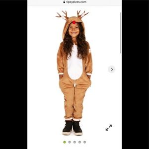 Tipsy elves Rudolph onesie youth xs